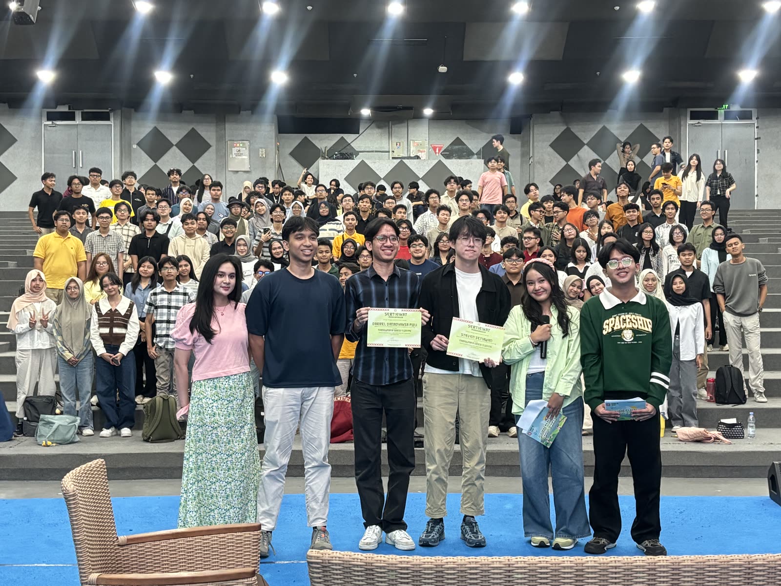 The incoming Fasilkom UI cohort, full auditorium, at the DDP 0 Grand Closing.